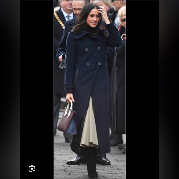 Mackage Women's Elodie Military Coat in Navy - Picture 1 of 7